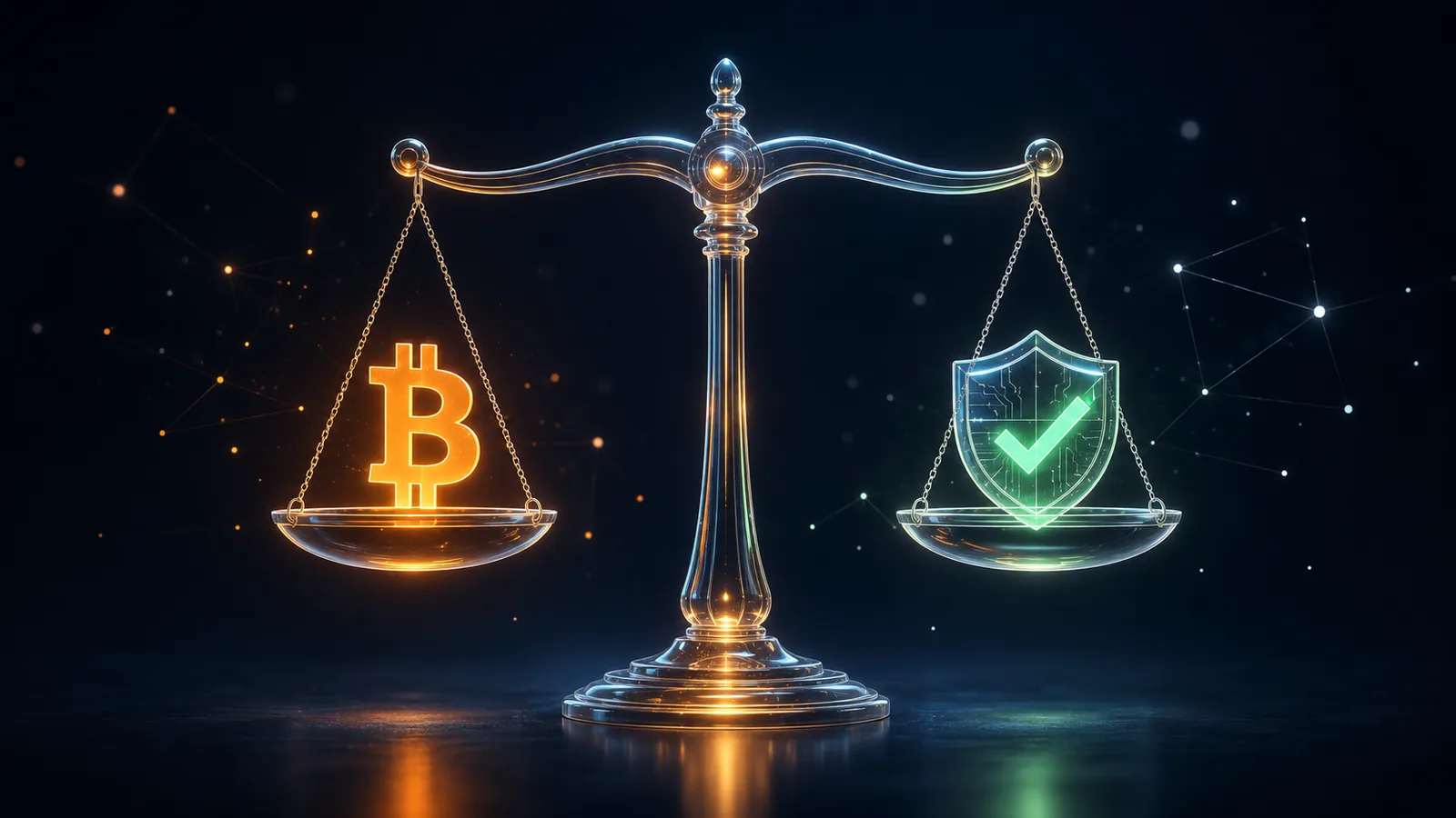 Neutrality and trust — a balanced scale symbolising CryptomineHQ's independent, unbiased provider ratings